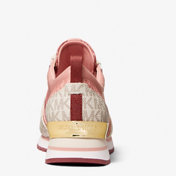 NIB MICHAEL KORS PINK WOMENS Dash Logo and Mesh Trainer SIZES 8.5, CINNAMON - Picture 12 of 14
